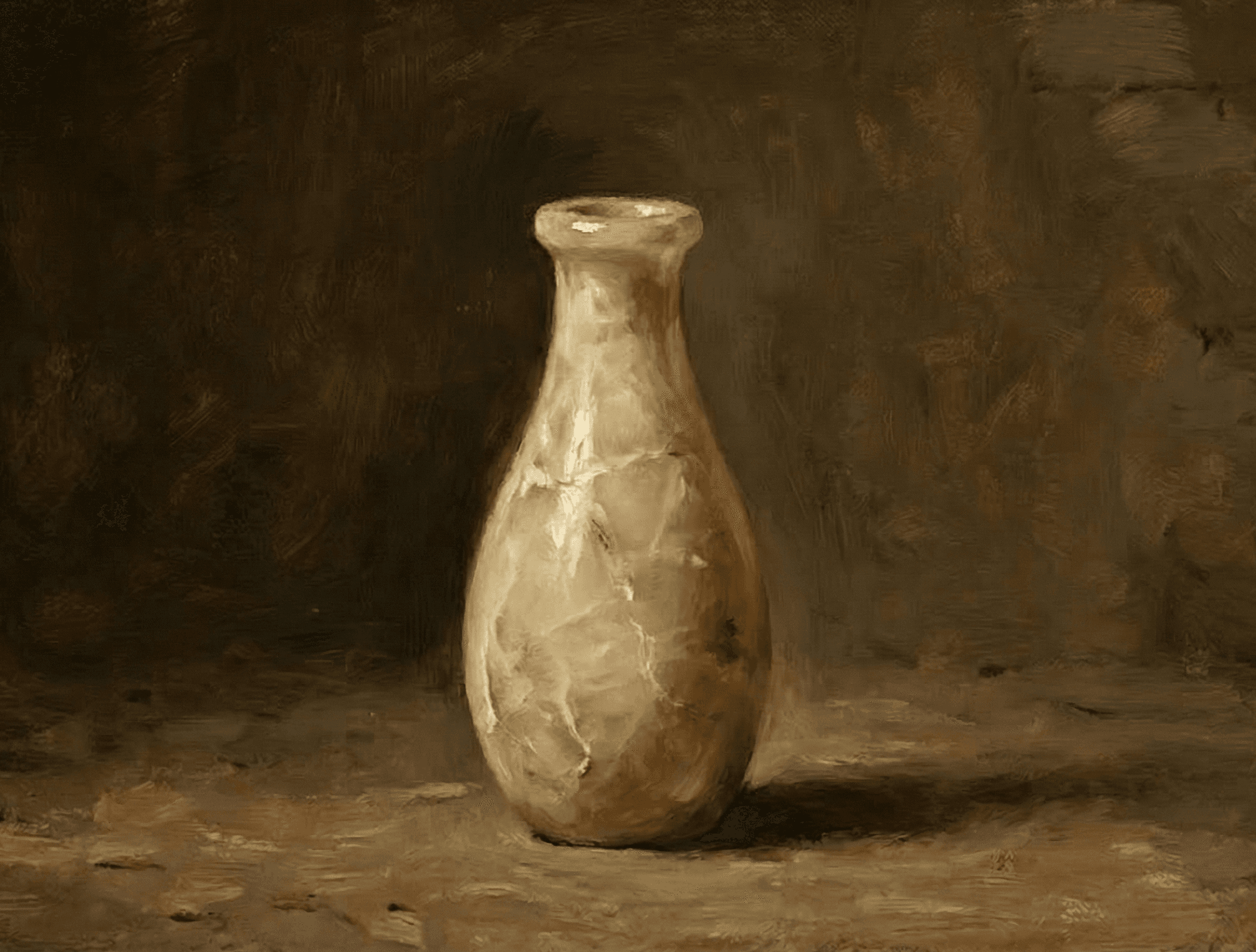 Oil painting placeholder for mission and vision